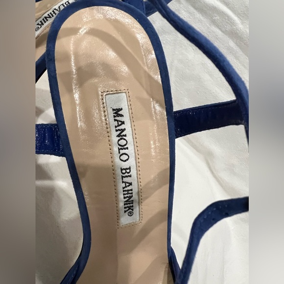 MANOLO BLAHNIK Blue Suede - Picture 8 of 8